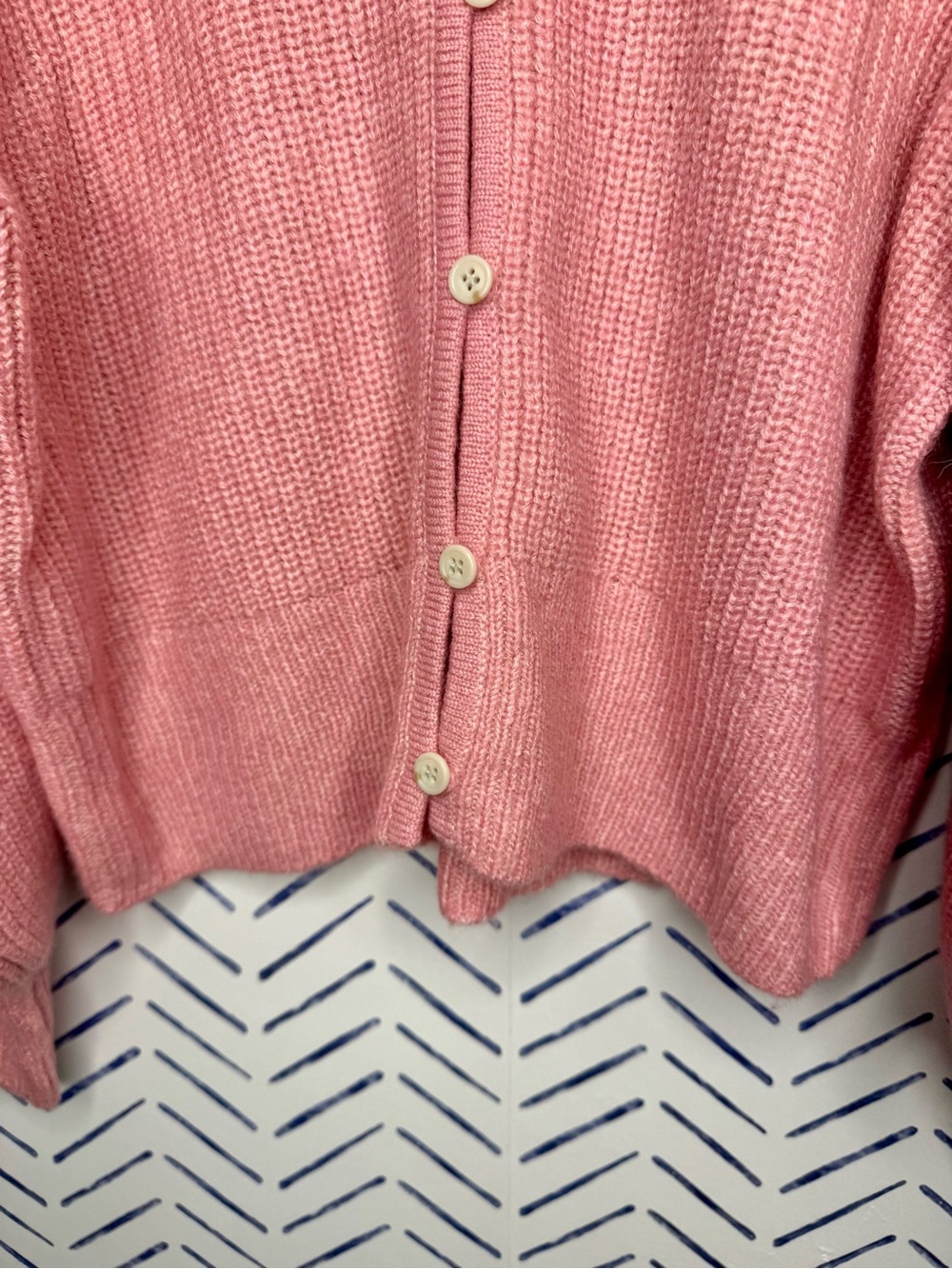 J.Crew Statement Button Cardigan Pink size medium - Picture 4 of 9
